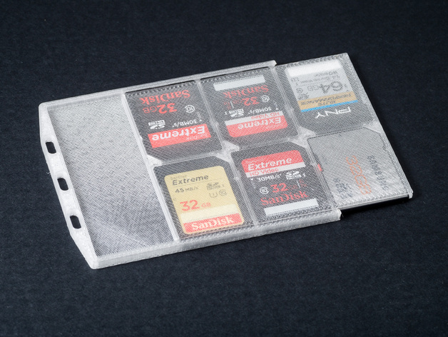 Flat SD Card Holder
