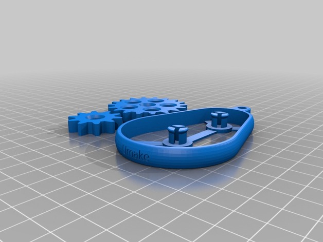 3D Gearbox Keychain XL model