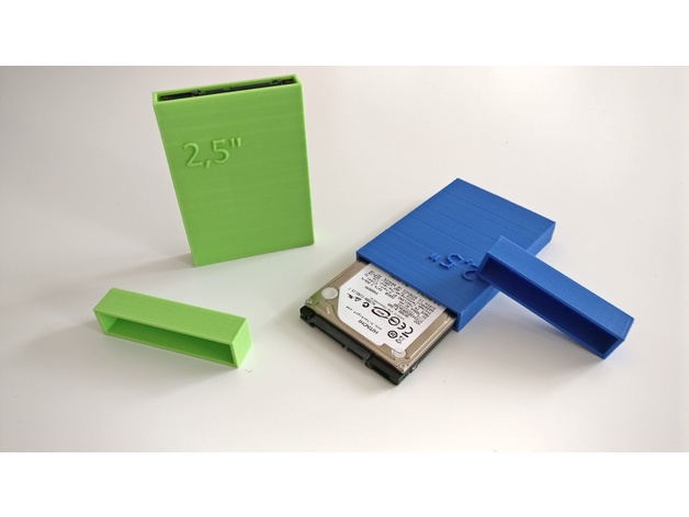 2,5" HDD strorage/protection Box 3D model