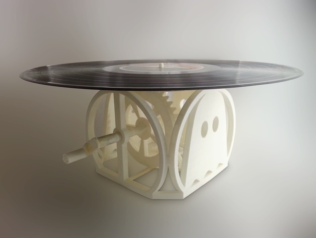 Hand Cranked Vinyl Player 3D model