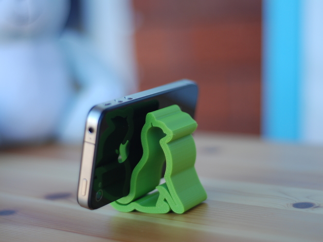 3D Kitty Phone Holder model
