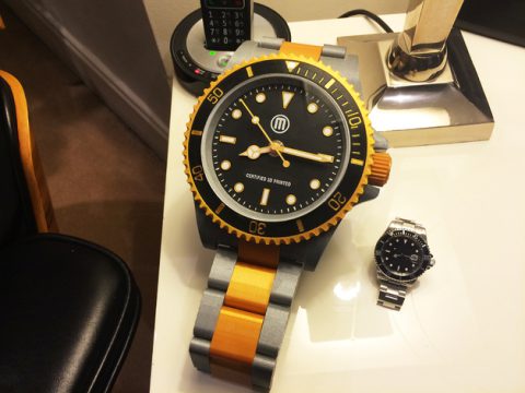 Large scale Divers watch desk clock 3D model