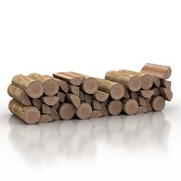 Logs 3d model