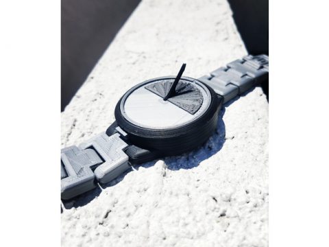 Mechanical Sun Dial Watch 3D model