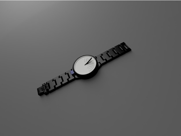 3D Mechanical Sun Dial Watch model