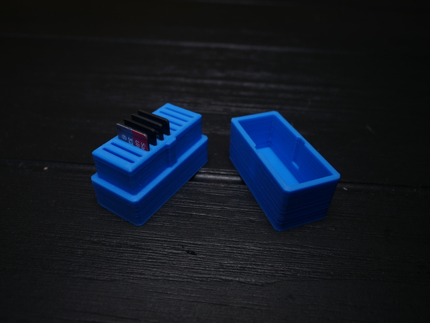 3D Micro SD Card Holder FPV edition model