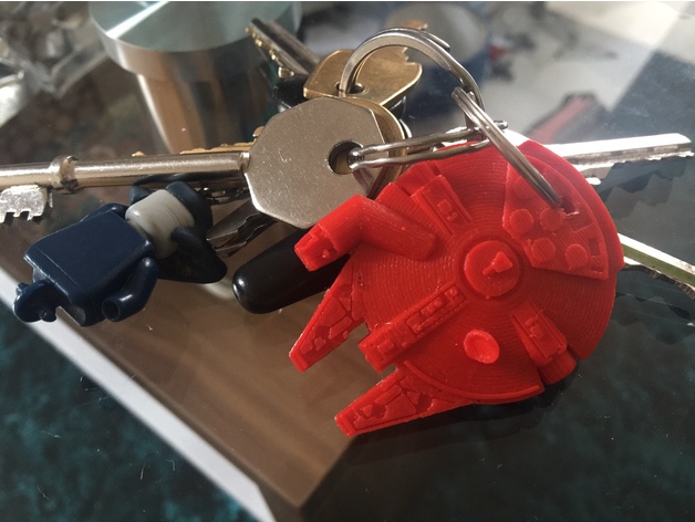 Millenium Falcon keyring RFID 3D model