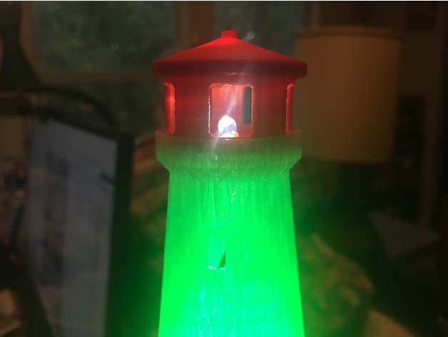 Mini Lighthouse re-mix lighted with neopixels