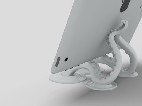 Octopus Tablet / Phone Stand 3D model