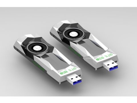 Pendrive Case - NVIDIA Geforce Founder Edition 3D model