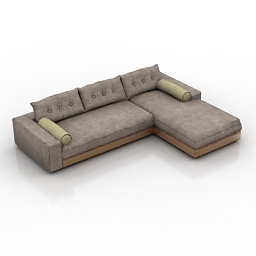 Sofa ANGELO CAPPELLINI 40204 Mavra terminale 3d model