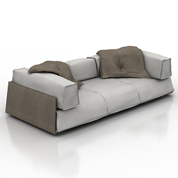 Sofa Baxter Hard&Soft 3d model