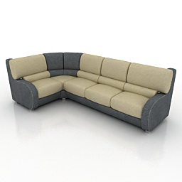 Sofa Bigher Modern 3d model