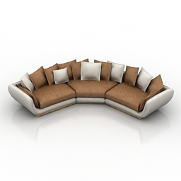 Sofa Greenwich Relotti 3d model