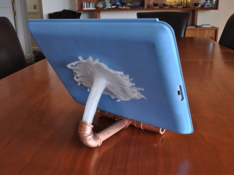 Splashy iPad stand 3D model