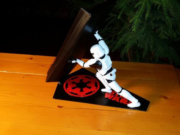 3D Star Wars Stormtrooper Universal Intergalactic Cellphone Charging Stand model