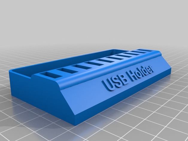 USB Holder with storage box Free 3D models