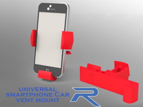 Universal Smart Phone Car Vent Mount 3D model