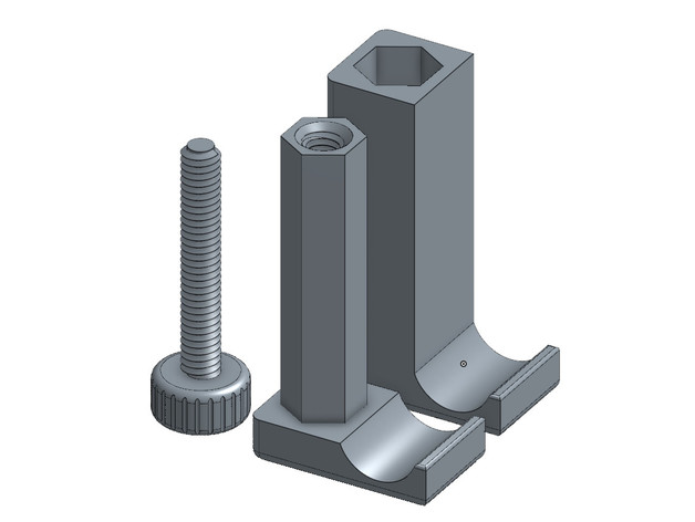 Universal tripod phone mount 3D model