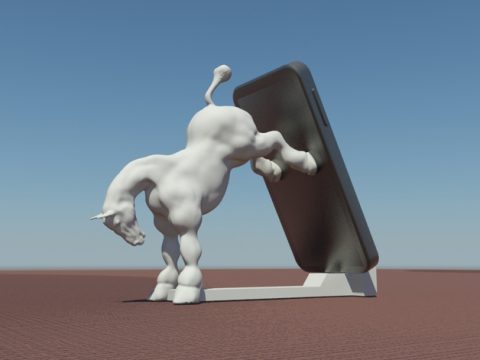 Horse cell phone stand 3D model