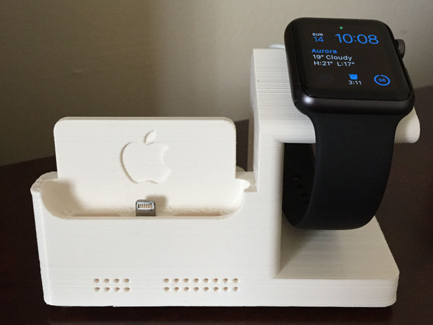 iPhone 6 Dock w/ Integrated Apple Watch Charging Station 3D model