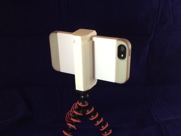 Adjustable phone tripod mount/stand 3D model