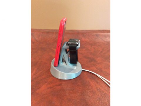 iPhone/Apple Watch Charging Stand 3D model