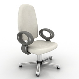 Armchair for office 3d model