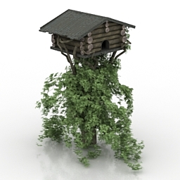 Bush decor garden 3d model free download
