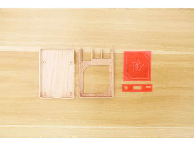 3D CNC Wood Case for Raspberry Pi 3 model