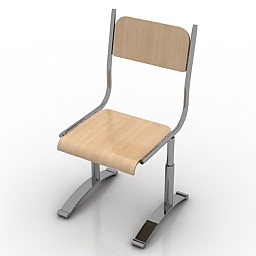 Chair school 3d model