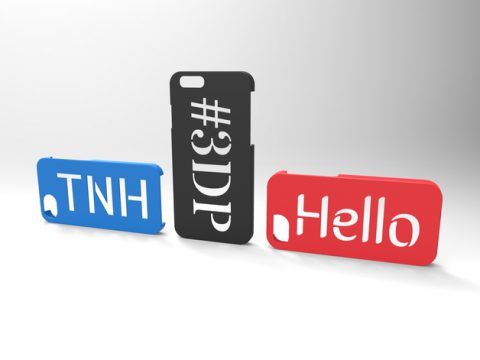 Customizable Stencil Font iPhone Case 3D model