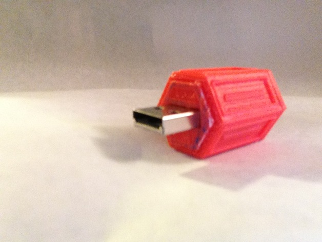3D Flash Drive Case Design Project model