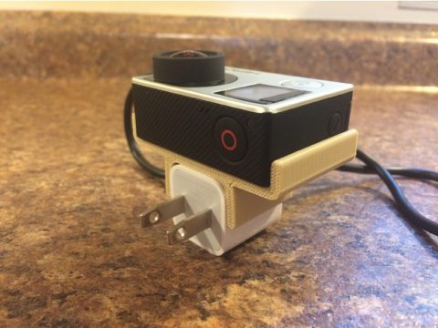 GoPro Hero4 Charging Holder 3D model