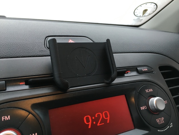 3D Iphone 6+6S car holder - CD mount model