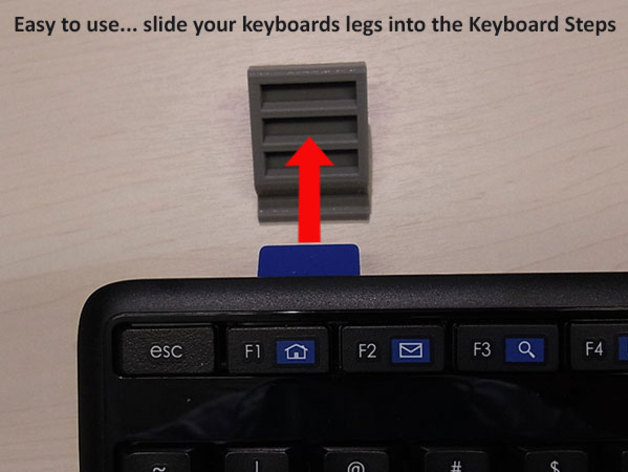 Keyboard Steps - Adjust the Angle of Computer Keyboards