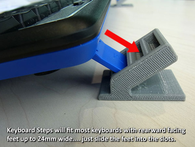 Keyboard Steps - Adjust the Angle of Computer Keyboards