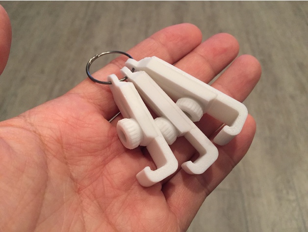Keychain smartphone stand 3D model