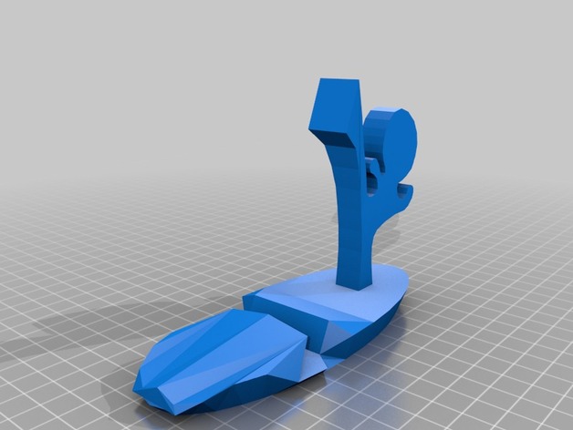 3D Kicking phone holder model