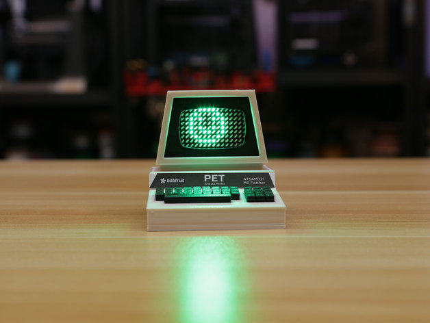 3D Mini Commodore PET with Charlieplexed LED Matrix model