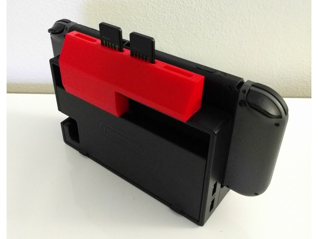 3D Nintendo Switch Cartridge Holder for Dock / Stand - 4 slot model