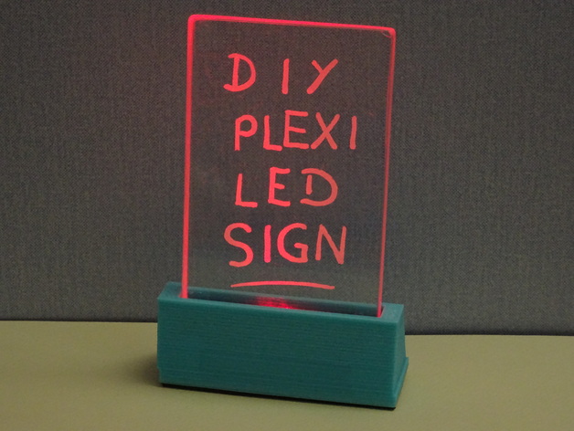 Plexiglas LED sign