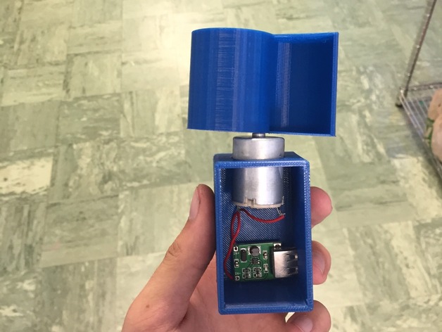 3D Portable WInd Powered USB Charger model
