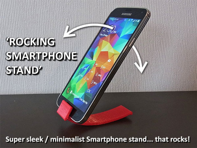 Rocking Smartphone Stand 3D model