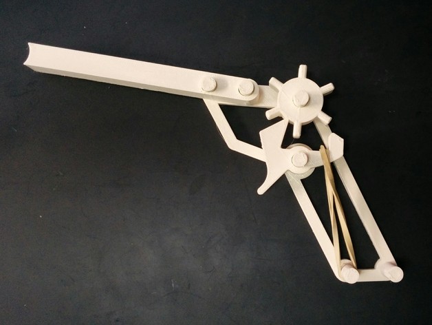 Rubber band gun 3D model