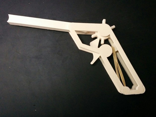 3D Rubber band gun model