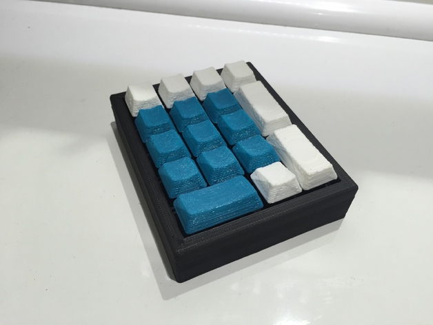Ten Key Pad Keyboard - Cherry MX Switches 3D model