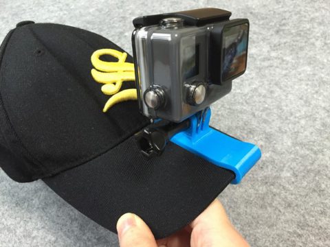 The connector of GoPro with a cap 3D model