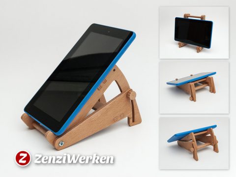 Tilting Tablet Stand cnc/laser 3D model