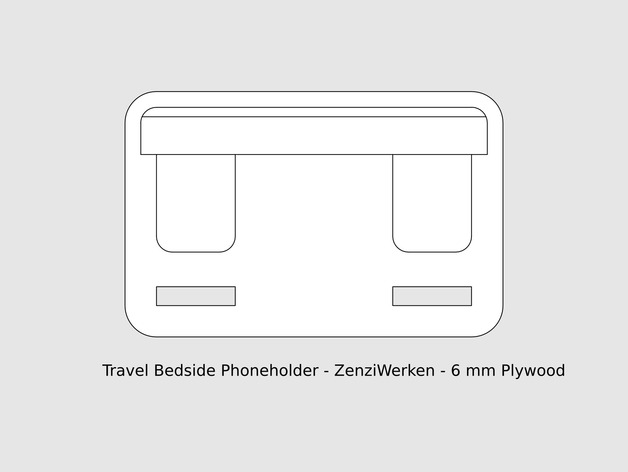 Travel Bedside Phoneholder cnc/laser